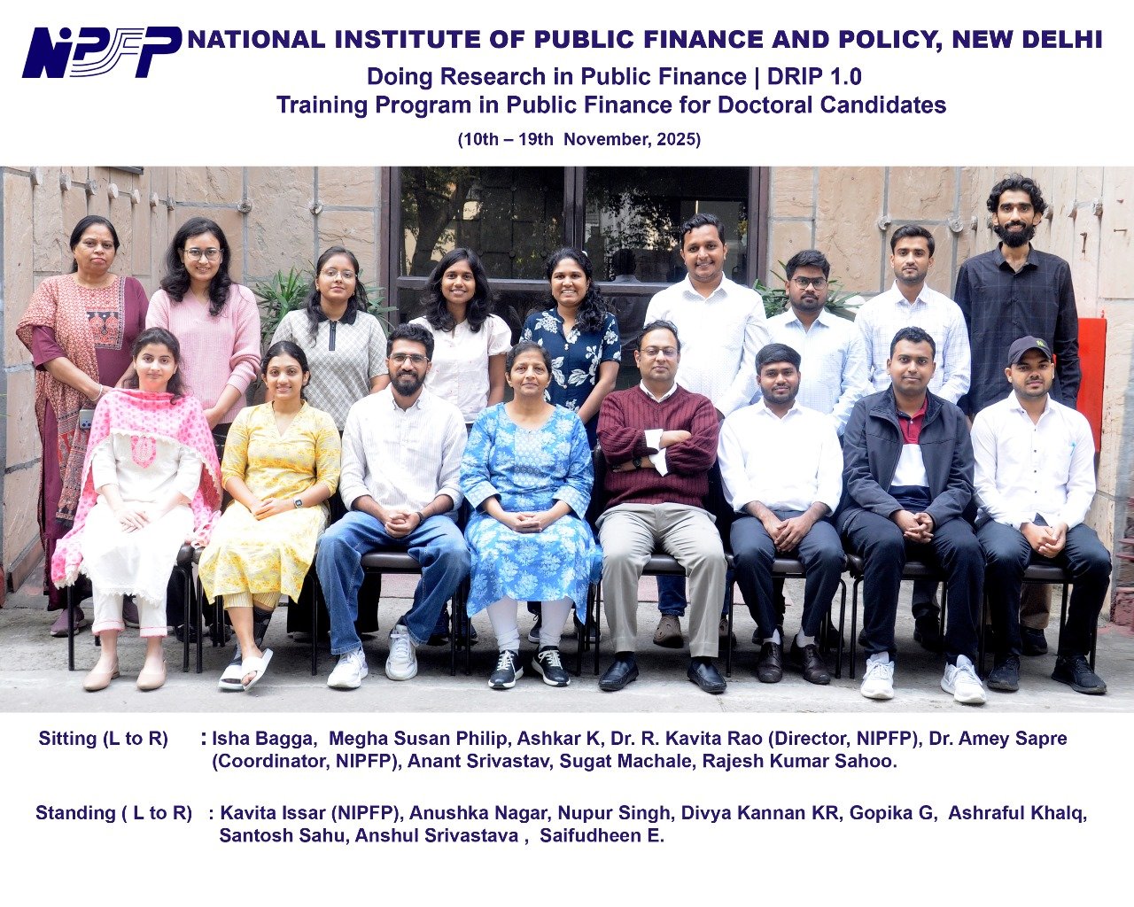 Training program in Public Finance (DRIP 1)